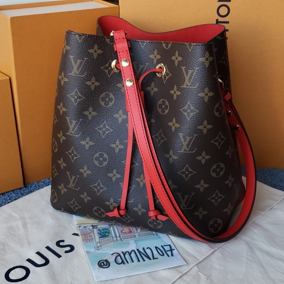 LOUIS VUITTON Monogram Neo noe Red / Neonoe - Picture 10 of 12